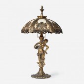 CARYATID TABLE LAMP WITH SLAG