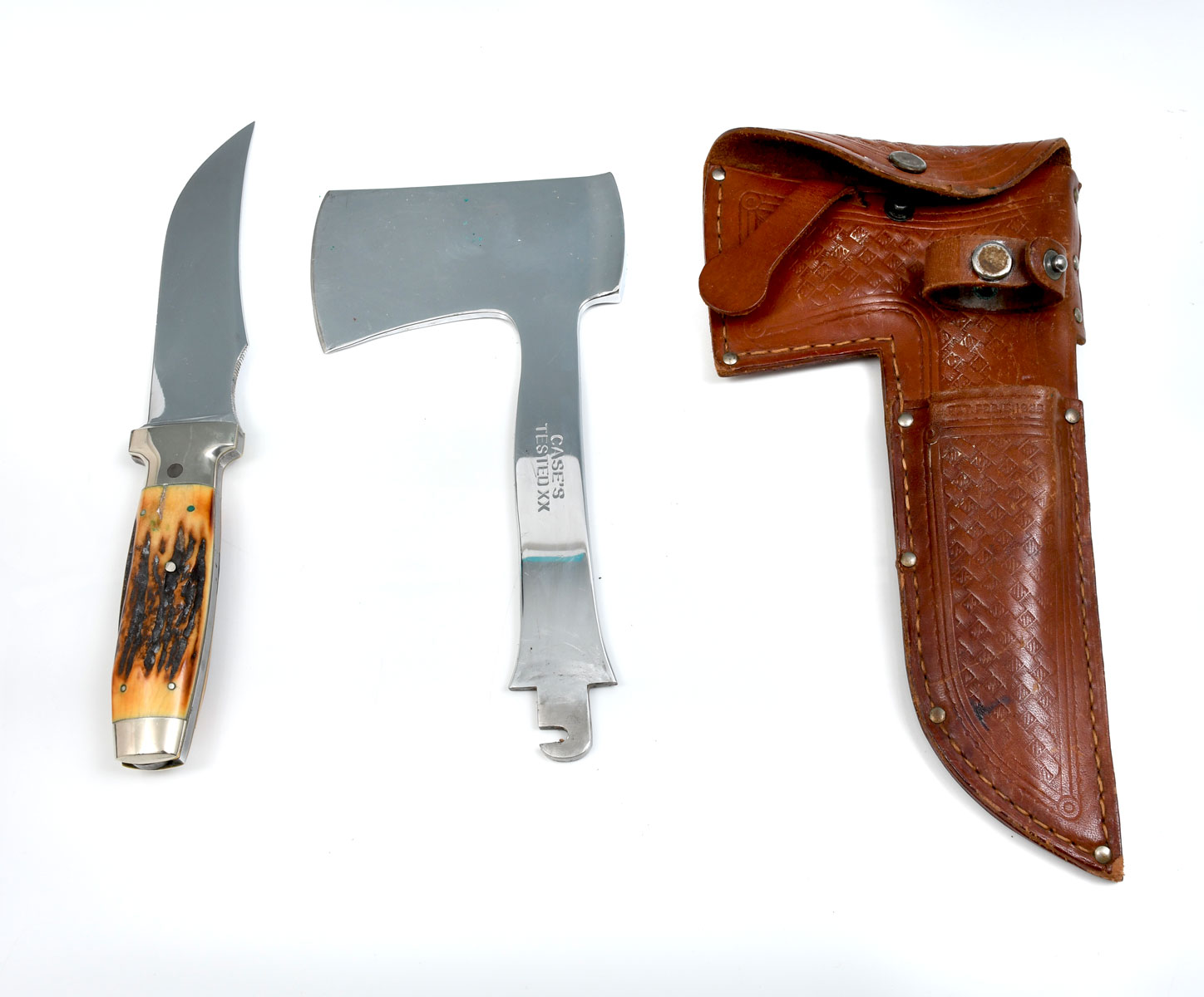 CASE 2 PIECE KNIFE HATCHET SET WITH