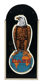 CASE EAGLE TRACTORS PORCELAIN