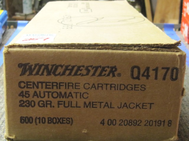 CASE OF WINCHESTER 45 ACP CENTER