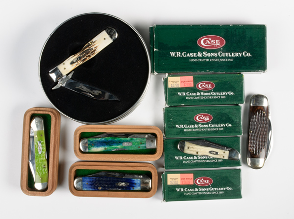 Case XX Folding Knives Lot of Ten
