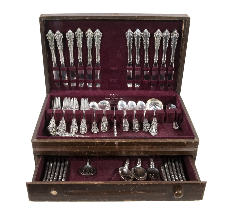 CASED (85 PCS) GORHAM MEDICI SILVER