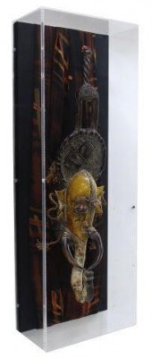 CASED AFRICAN CARVED & POLYCRO