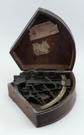 CASED BERGE RAMSDEN SEXTANT LO