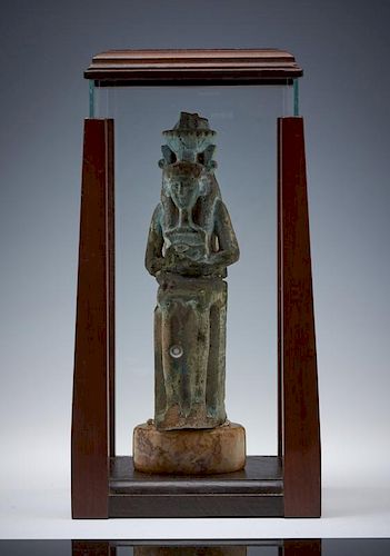 CASED BLUE FAIENCE EGYPTIAN