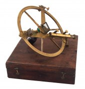 CASED BRASS NAVIGATIONAL CIRCL