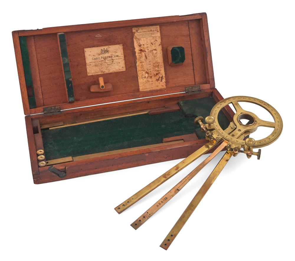 CASED BRASS NAVIGATIONAL POINTER