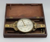 CASED BRASS SURVEYOR’S COMPASS