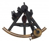 CASED BRASS T-FRAME SEXTANT 19