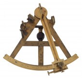 CASED BRASS T-FRAME SEXTANT LA