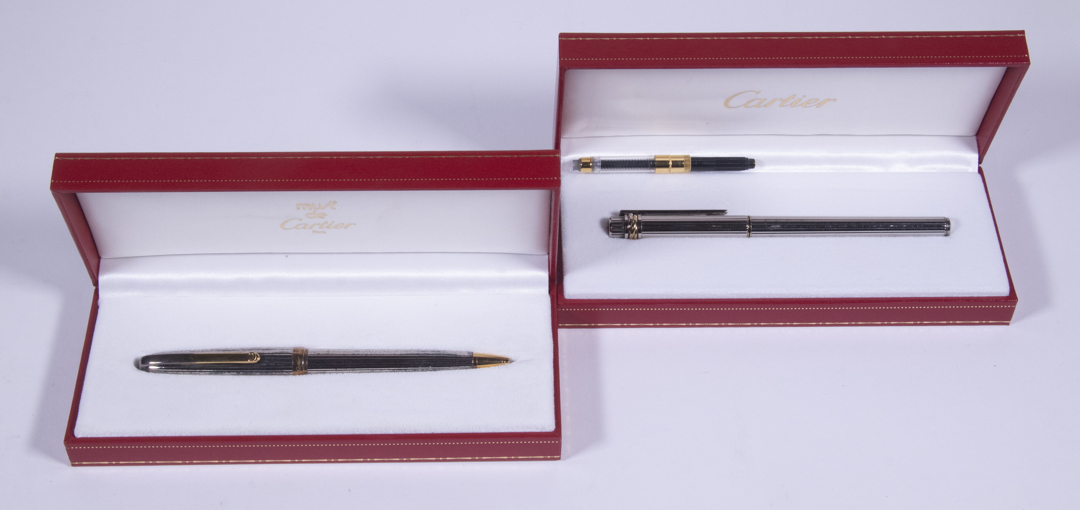 CASED CARTIER PENS Lot of (2), in