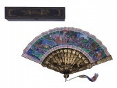 CASED CHINESE GILT LACQUER & P