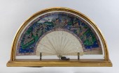CASED CHINESE HAND-PAINTED DOU