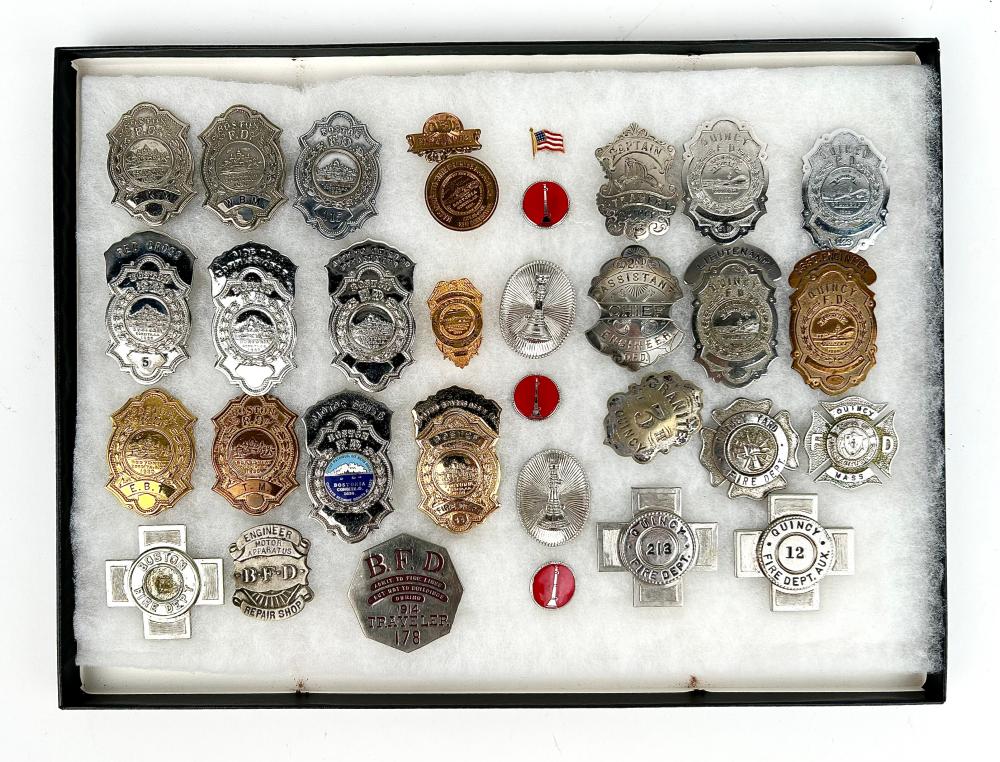 CASED COLLECTION OF THIRTY BOSTON