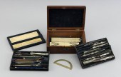 CASED DRAFTING SET 19TH CENTUR