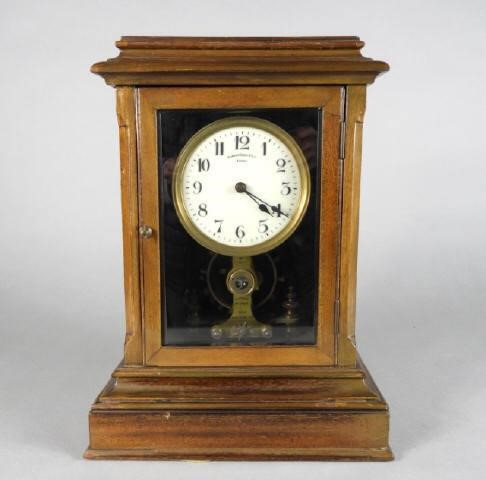 CASED ELECTRIC MANTLE CLOCK, EUREKA