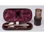 CASED ENGLISH SILVER TABLEWARE