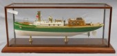 CASED ENGLISH STEAMBOAT MODEL,