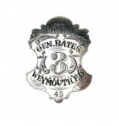 CASED FIRE BADGE OF BREVET BRI
