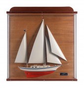 CASED HALF HULL MODEL OF A LUD