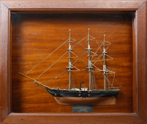 CASED HALF HULL MODEL OF THE
