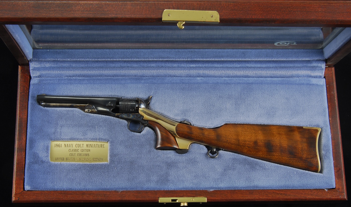 CASED MINIATURE 1861 NAVY COLT