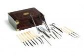 CASED MINOR SURGICAL SET.  Gem