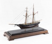 CASED MODEL OF A SCHOONER EARL