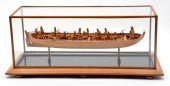 CASED MODEL OF A WARSHIP PINNA