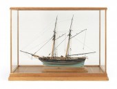 CASED MODEL OF "L'AMISTAD" BY