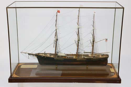 CASED MODEL OF THE 1852 CLIPPER