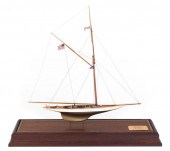 CASED MODEL OF THE RACING SLOO