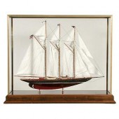 CASED MODEL OF THE SCHOONER YA