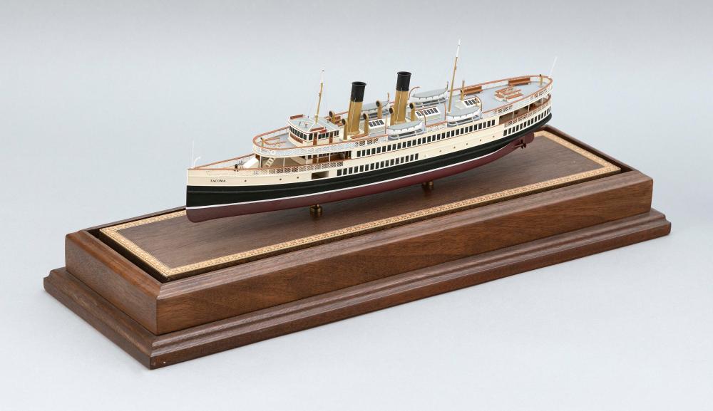 CASED MODEL OF THE STEAMSHIP