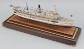 CASED MODEL OF THE STEAMSHIP "