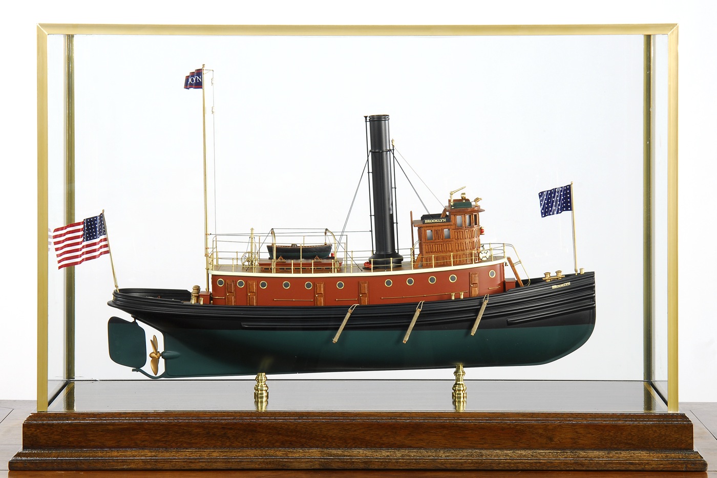 CASED MODEL OF THE TUGBOAT