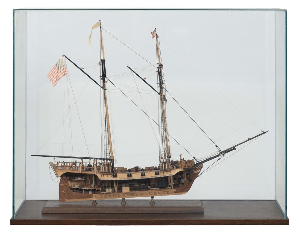 CASED MODEL OF THE TWO-MASTED