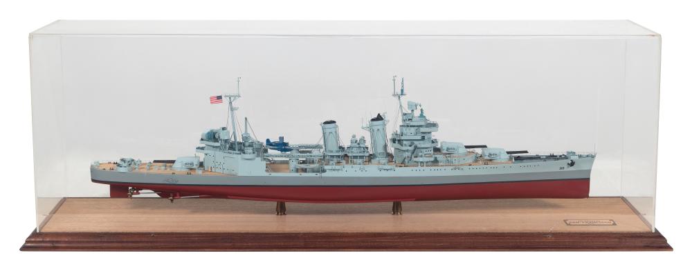 CASED MODEL OF THE U.S. CRUISER