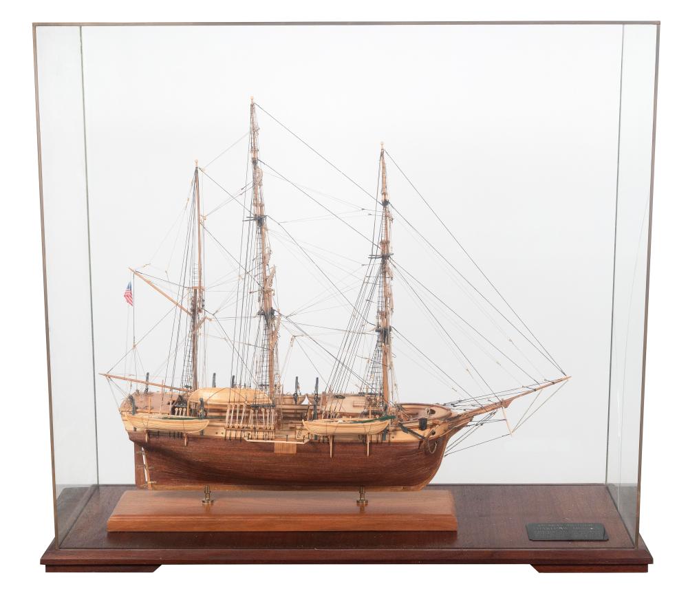 CASED MODEL OF THE WHALER