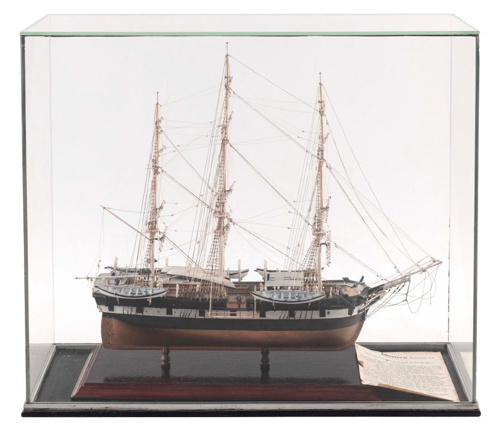CASED MODEL OF THE WHALESHIP