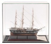 CASED MODEL OF THE WHALESHIP "