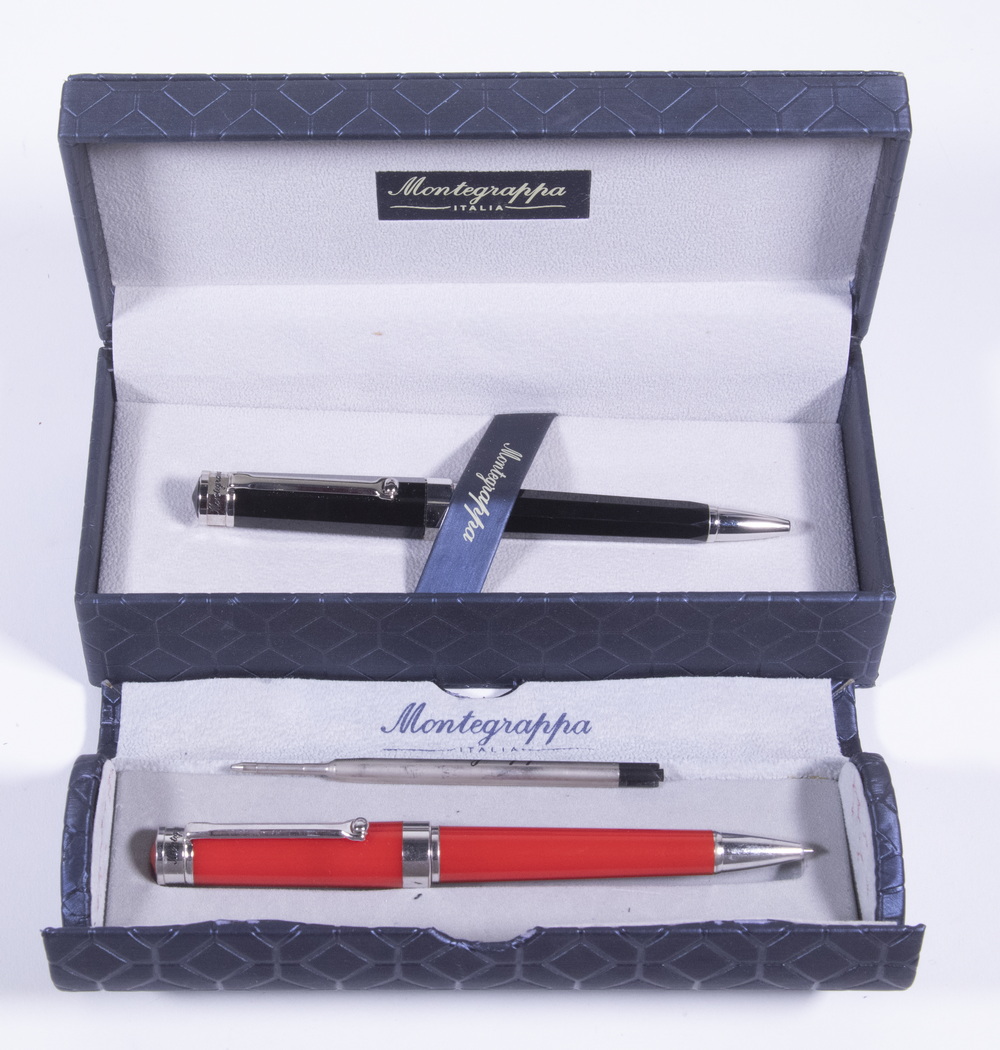 CASED MONTEGRAPPA BALLPOINT PENS