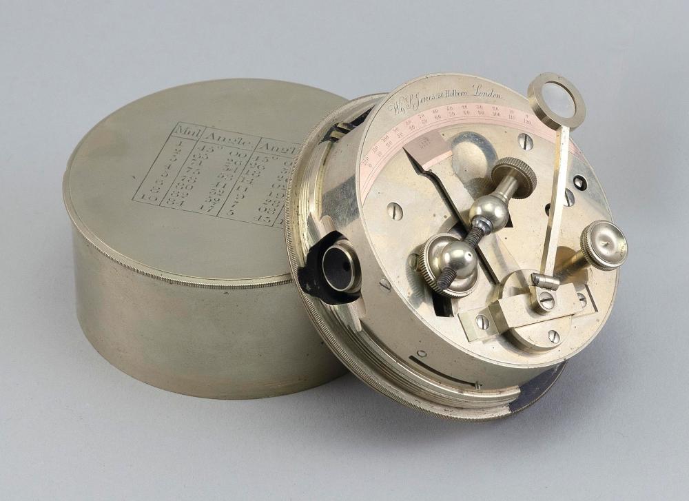 CASED POCKET SEXTANT 19TH CENTURY
