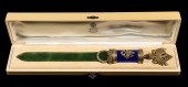 CASED RUSSIAN GILDED SILVER &