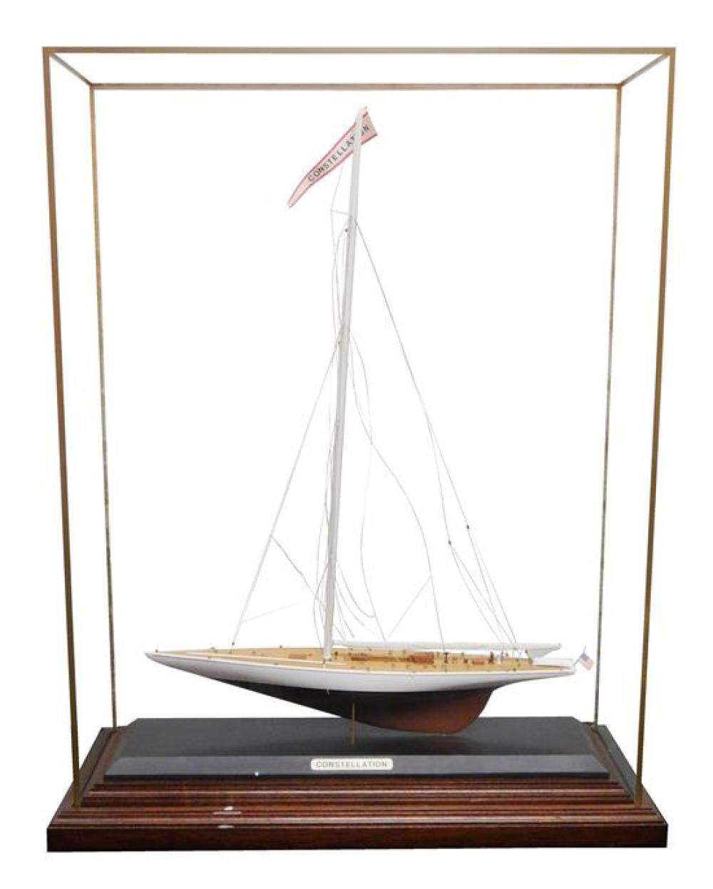 CASED SAILBOAT MODEL