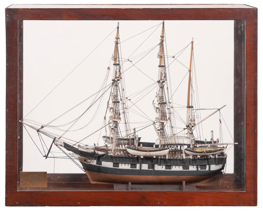 CASED SAILOR-MADE MODEL OF THE