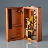 CASED SEIBERT 7" BRASS MICROSC
