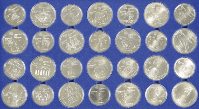 CASED SET CANADIAN SILVER OLYMPIC