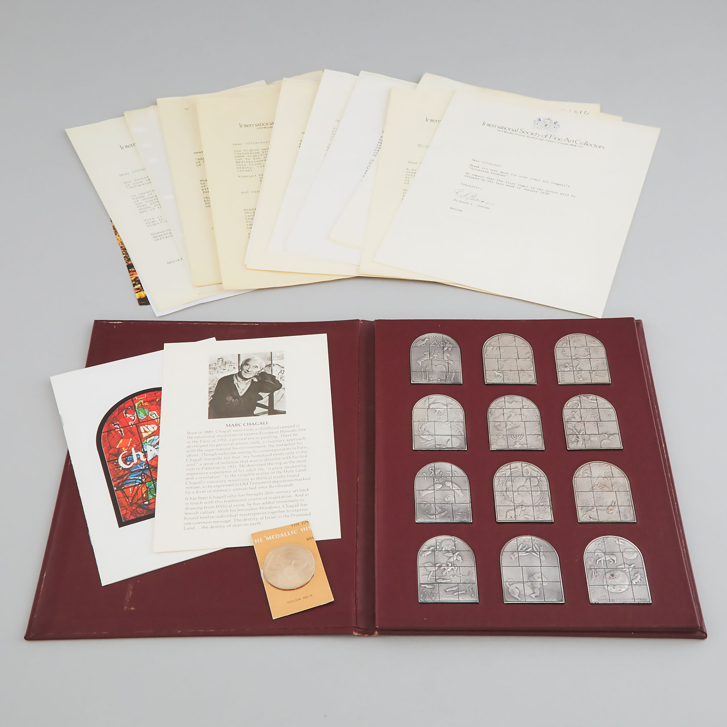 Cased Set of 12 Marc Chagall