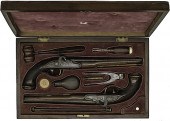 Cased Set of Belgian Percussio